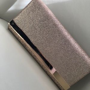 Glittered (gold) clutch